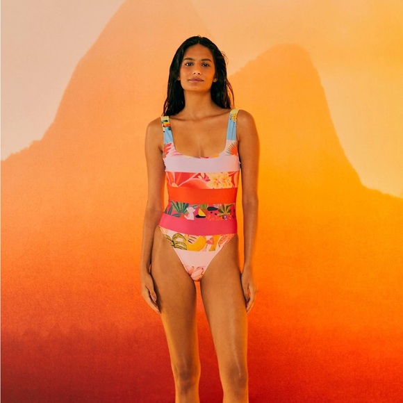 Farm Rio Ombré Forest One-Piece Swimsuit - Picture 3 of 8